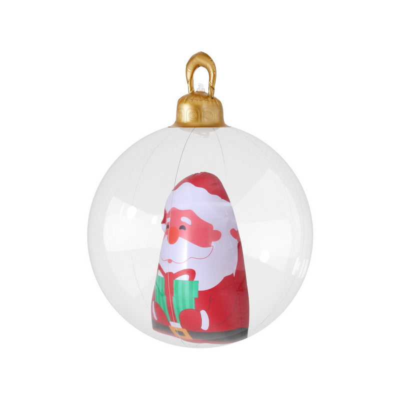 Christmas Inflatable Ball 60cm Santa Decoration Giant Bauble Clear-3