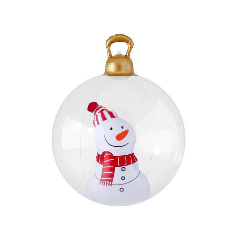Christmas Inflatable Ball 60cm Snowman Decoration Giant Bauble-1