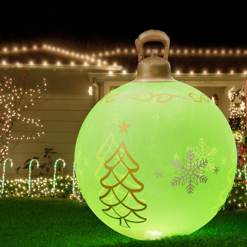 Christmas Inflatable Ball 60cm Led Illuminated Xmas Decoration-6