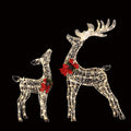2 PCS Christmas Lights 170 LED Fairy Light Reindeer Decorations