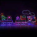 2.1M Christmas Lights 631 LED Train Motif Light Decorations