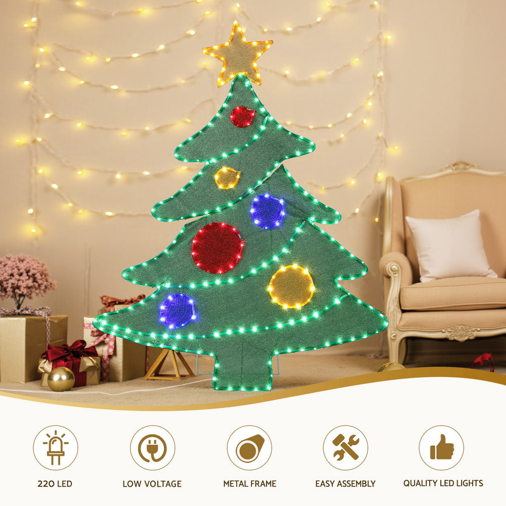 Christmas Lights 150cm Motif 220 LED Rope Light Outdoor Decoration