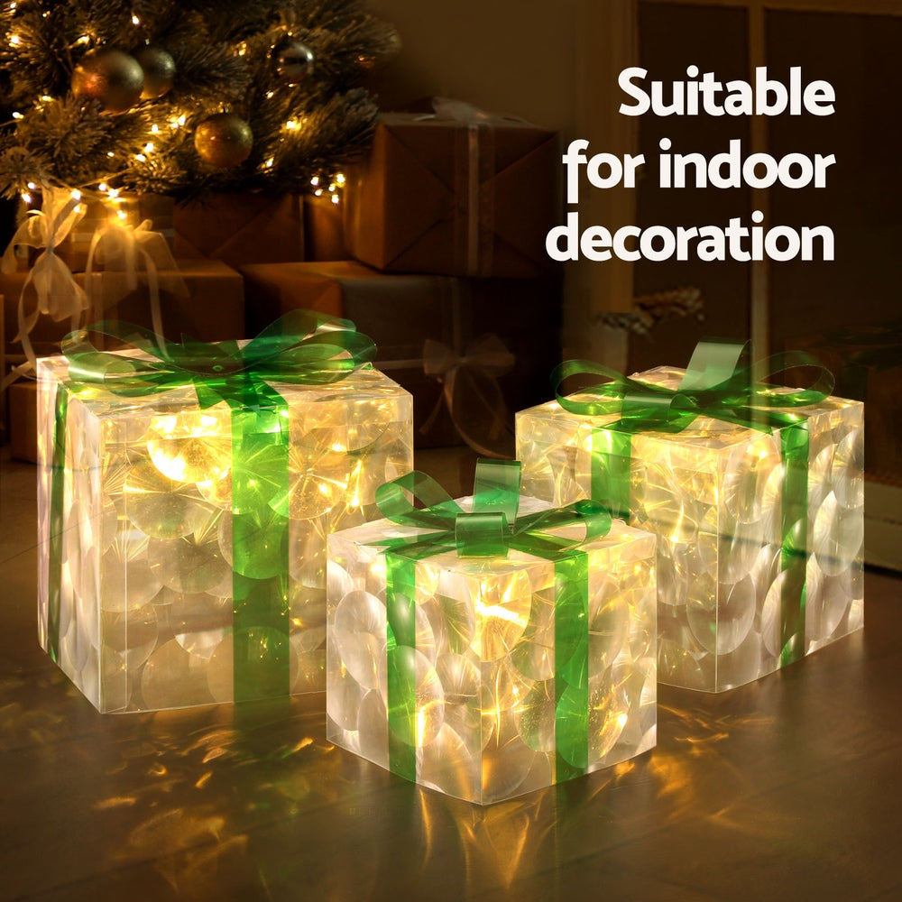 3 PCS Christmas Lights 70 LED Fairy Light Gift Box