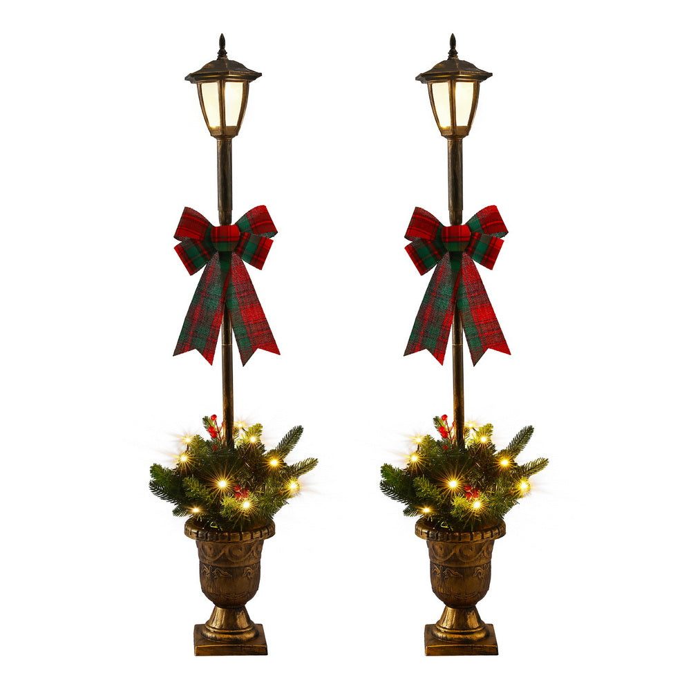 Christmas Lights 125cm Lamp Post 50 LED Fairy Light Decorations