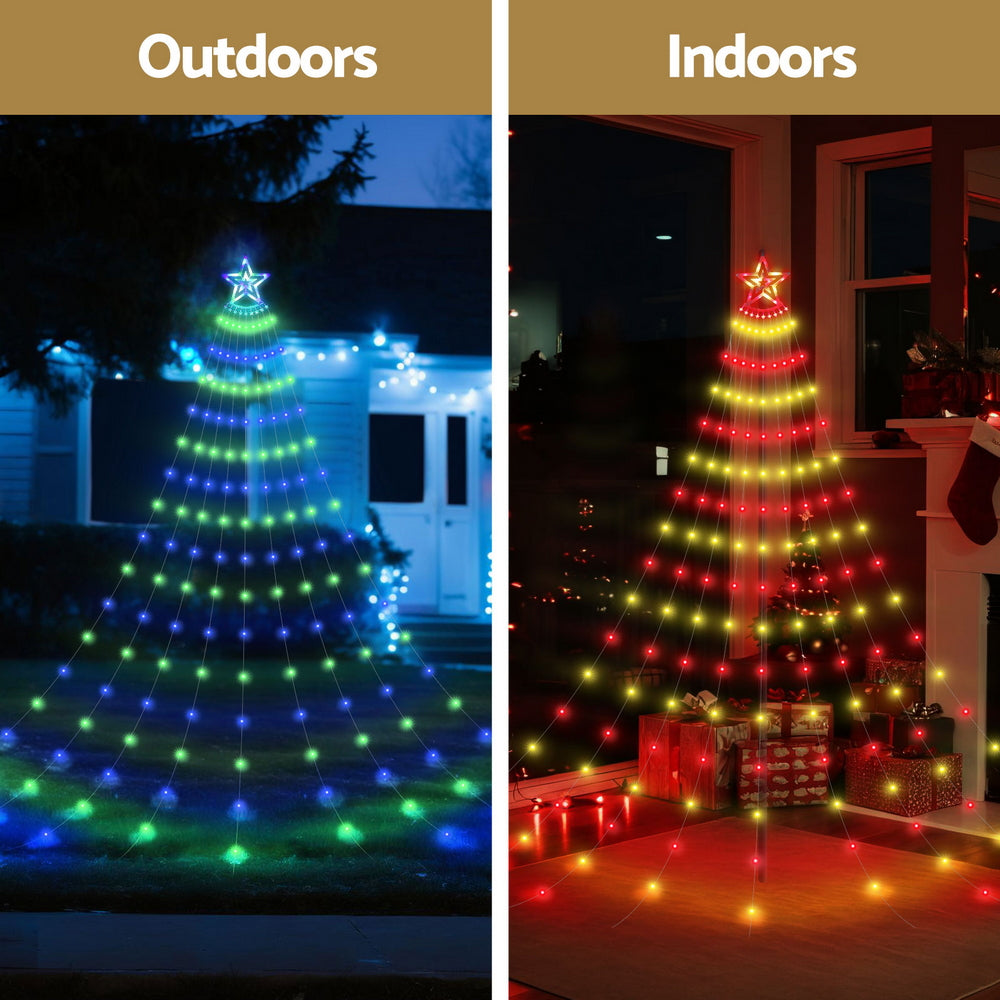 3.8M Christmas Lights Waterfall String Light 340 LED