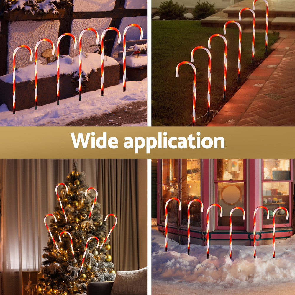 42 LED 6 PCS Christmas Lights Path Ground Light Garden Decorations