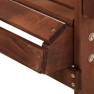 Adirondack Outdoor Chairs Wooden Beach Chair Patio Furniture Garden Brown - Furniture > Outdoor - Bedzy Australia