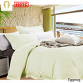 Bamboo Cotton Quilt Cover Set Eggnog Queen