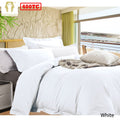 Bamboo Cotton Quilt Cover Set White King