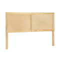 Rattan Double Bed Head Pine