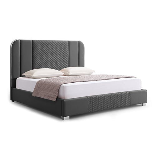 Bedzy Luxe Halcyon King Bed Frame Black - Furniture > Bedroom - Bedzy Australia