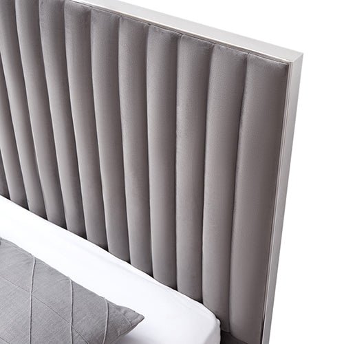 Bedzy Luxe Hillsdale Queen Bed Frame Grey - Furniture > Bedroom - Bedzy Australia