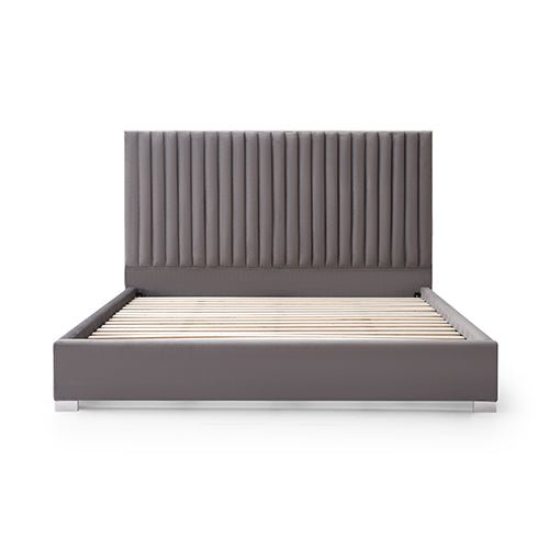 Bedzy Luxe Hillsdale Queen Bed Frame Grey - Furniture > Bedroom - Bedzy Australia