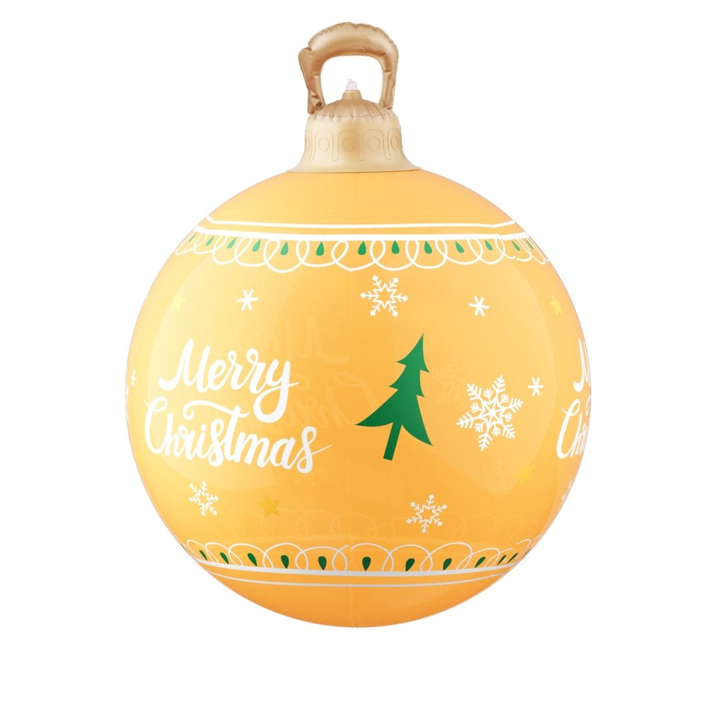 Christmas Inflatable Ball Led 60cm Decoration Giant Bauble Gold - Occasions > Christmas > Christmas Decorations - Bedzy Australia