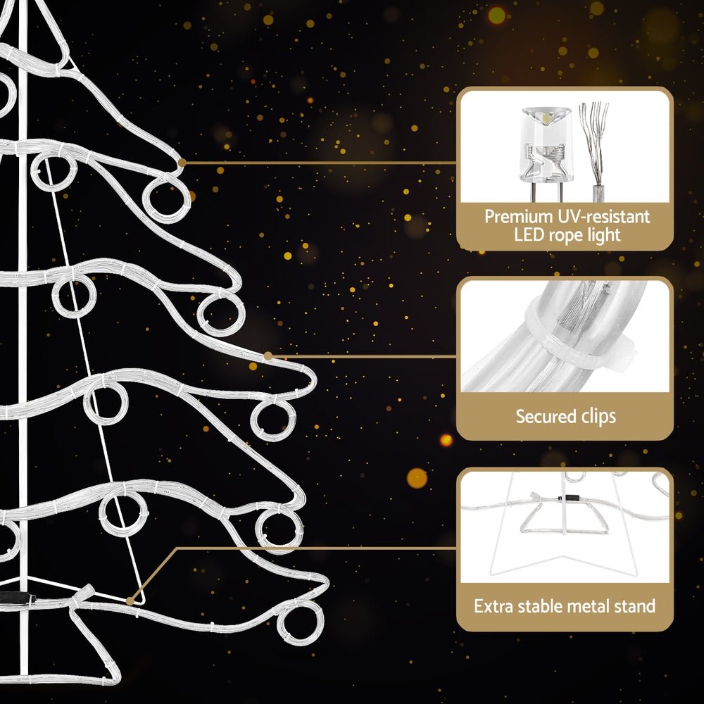 Christmas Lights 118cm Motif 288 LED Rope Light Outdoor Decoration - Occasions > Christmas > Outdoor Decorations & Lights - Bedzy Australia