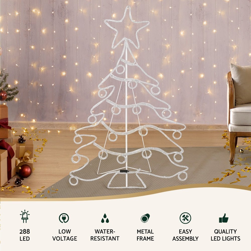 Christmas Lights 118cm Motif 288 LED Rope Light Outdoor Decoration - Occasions > Christmas > Outdoor Decorations & Lights - Bedzy Australia
