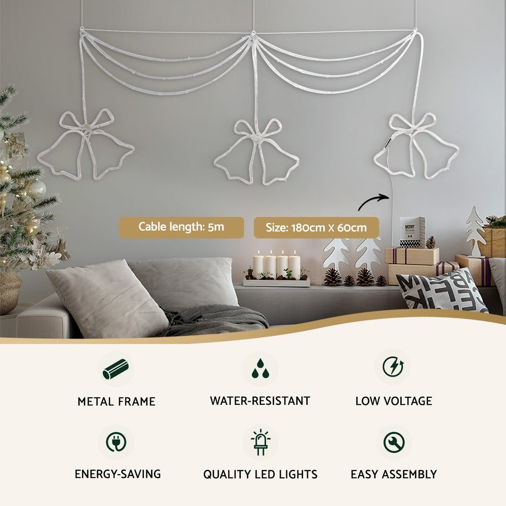 Christmas Lights 180cm Motif 288 LED Rope Light Outdoor Decoration - Occasions > Christmas > Outdoor Decorations & Lights - Bedzy Australia