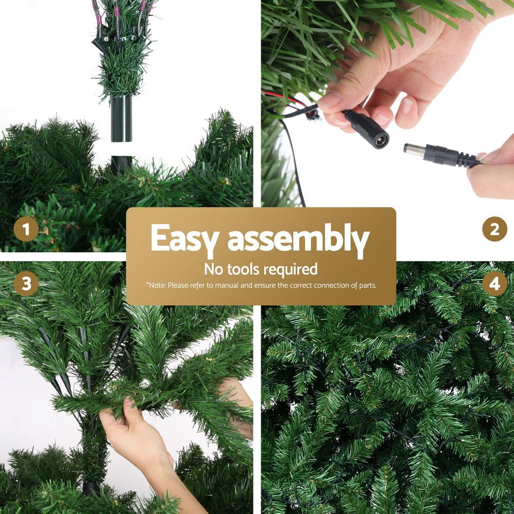 Christmas Tree 1.8m LED Xmas Tree Decorations 874 Tips - Occasions > Christmas > Christmas Trees - Bedzy Australia