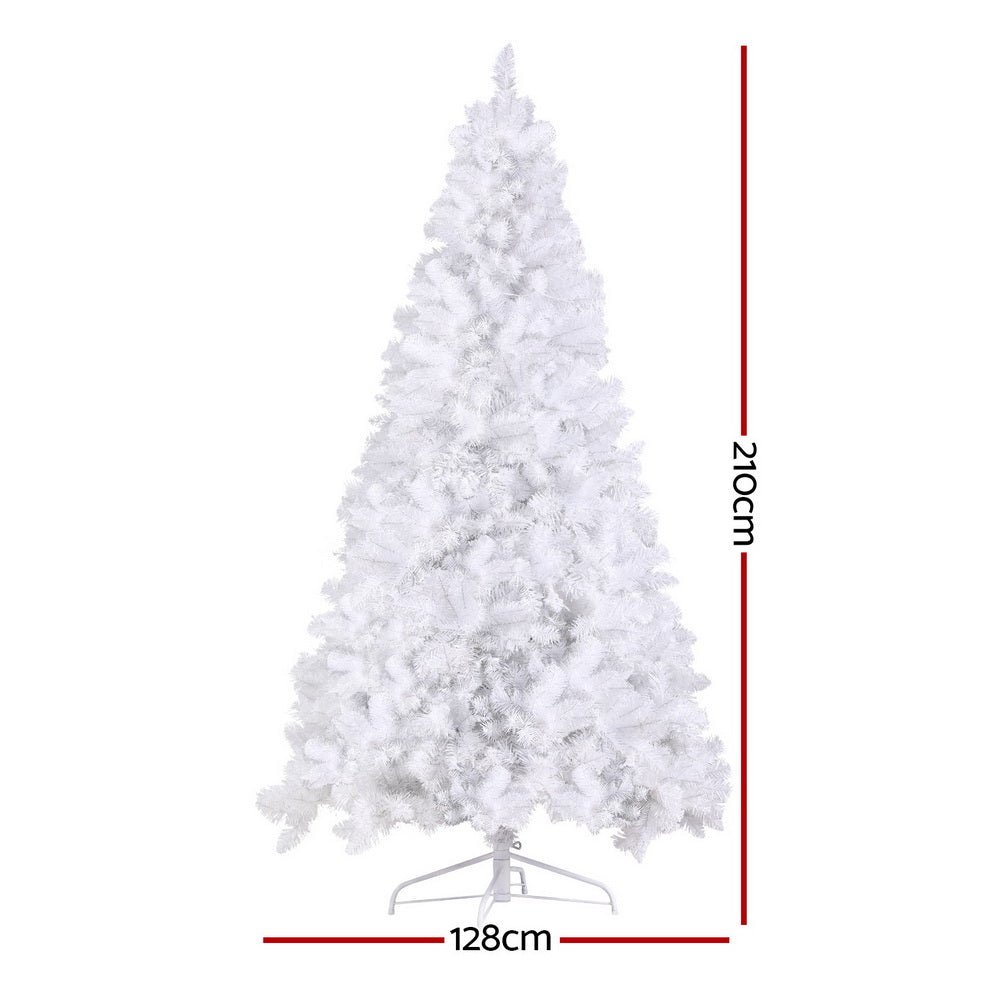 Christmas Tree 2.1m RGB Remote Xmas Party Decorations 1310 Tips - Occasions > Christmas > Christmas Trees - Bedzy Australia