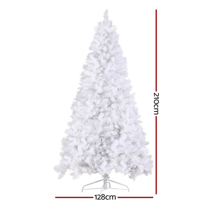Christmas Tree 2.1m RGB Remote Xmas Party Decorations 1310 Tips - Occasions > Christmas > Christmas Trees - Bedzy Australia