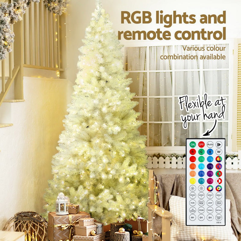 Christmas Tree 2.1m RGB Remote Xmas Party Decorations 1310 Tips - Occasions > Christmas > Christmas Trees - Bedzy Australia