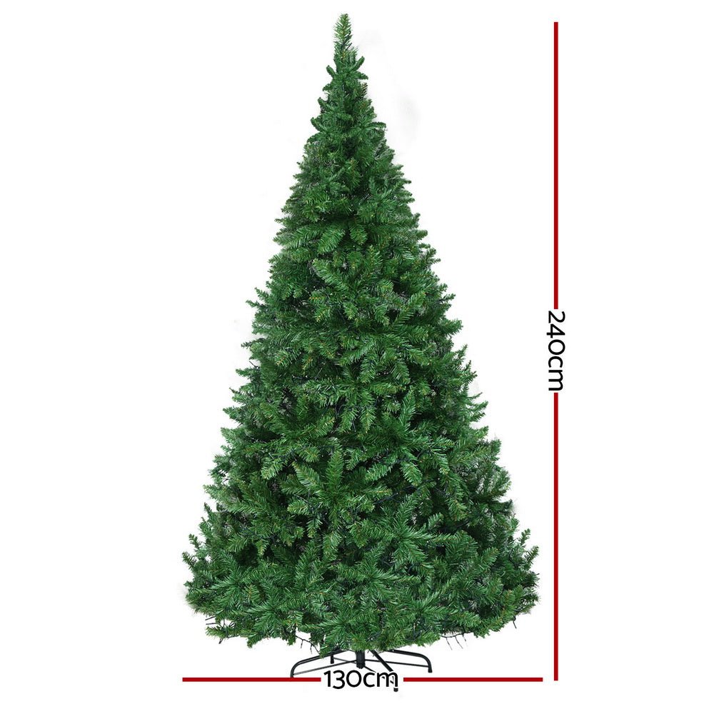 Christmas Tree 2.4m Xmas Tree Decorations 1488 LEDs - Occasions > Christmas > Christmas Trees - Bedzy Australia