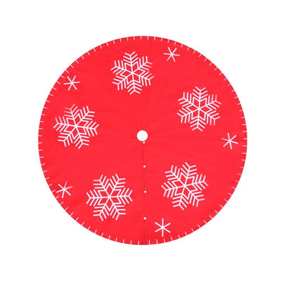 Christmas Tree Skirt 90cm Snowflake Ornaments Party Decorations - Occasions > Christmas > Christmas Decorations - Bedzy Australia