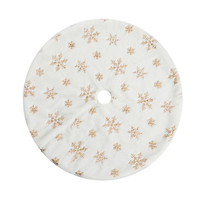 Christmas Tree Skirt 90cm Snowflake Ornaments Xmas Decorations - Occasions > Christmas > Christmas Decorations - Bedzy Australia