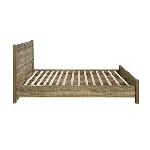 King Package | Carter King Oak Bed Frame Natural & Serenity Euro Top Mattress (Medium Firm)