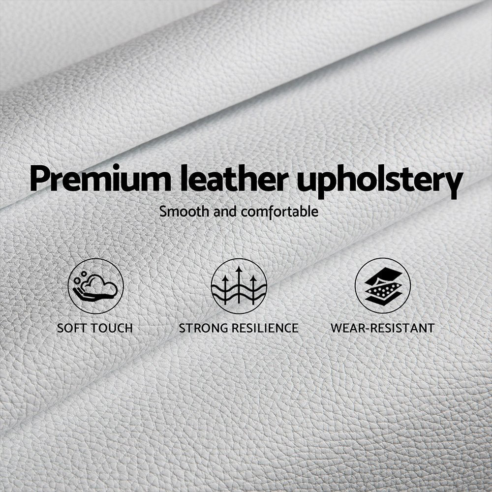 Coogee King Single Bed Frame White - Bedzy Australia