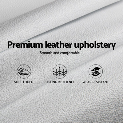 Coogee King Single Bed Frame White - Bedzy Australia