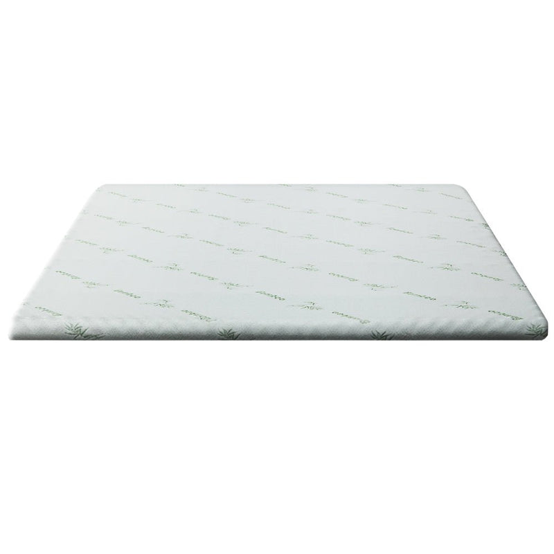 Cool Gel Memory Foam Mattress Topper w/Bamboo Cover 5cm - Single - Bedzy Australia