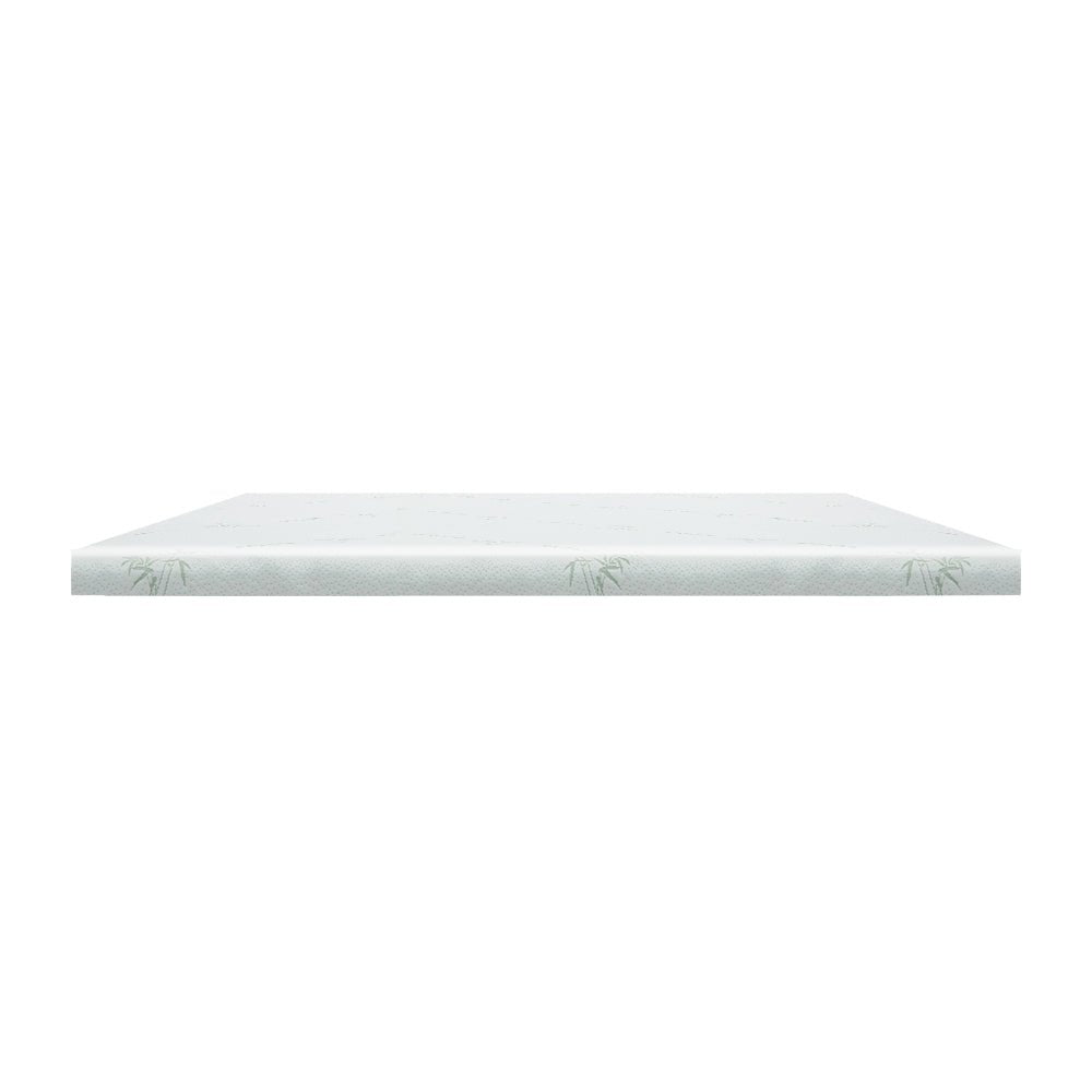 Cool Gel Memory Foam Mattress Topper w/Bamboo Cover 5cm - Single - Bedzy Australia