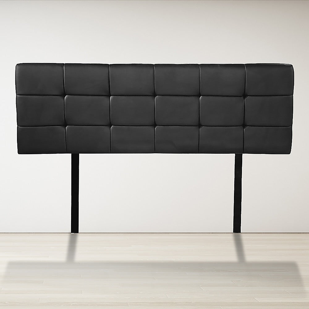 Double Size | Deluxe Headboard Bedhead (Black) - Bedzy Australia