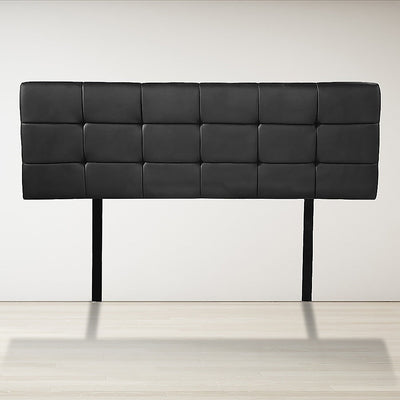 Double Size | Deluxe Headboard Bedhead (Black) - Bedzy Australia