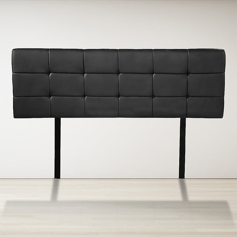 Double Size | Deluxe Headboard Bedhead (Black) - Bedzy Australia