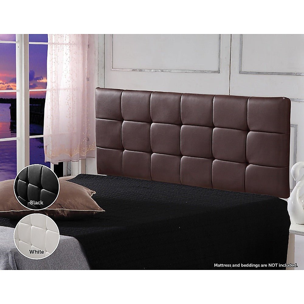 Double Size | Deluxe Headboard Bedhead (Brown) - Bedzy Australia