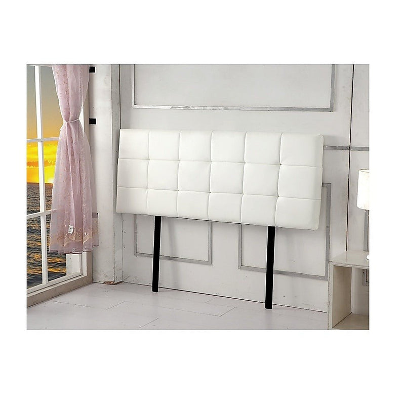 Double Size | Deluxe Headboard Bedhead (White) - Bedzy Australia