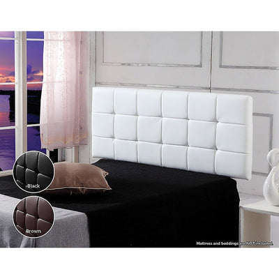 Double Size | Deluxe Headboard Bedhead (White) - Bedzy Australia