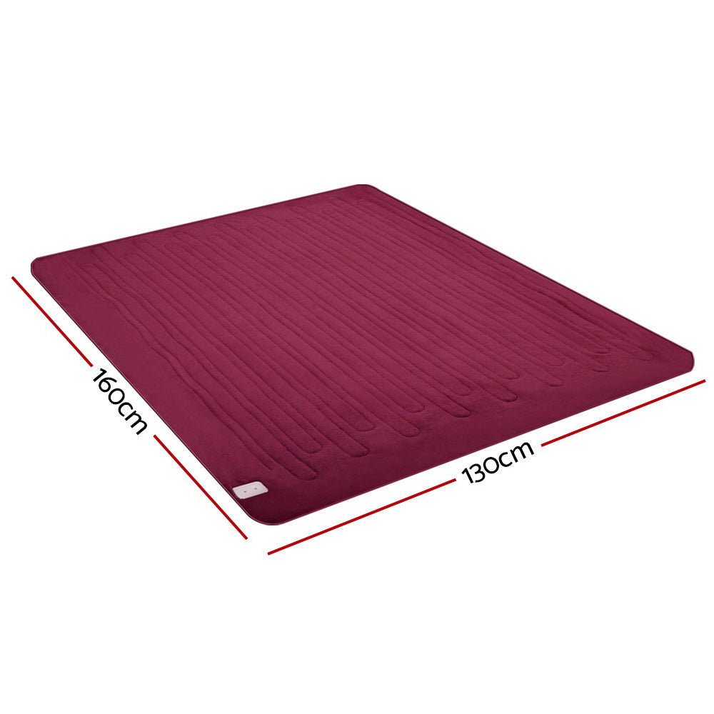 Electric Throw Blanket - Burgundy - Bedzy Australia