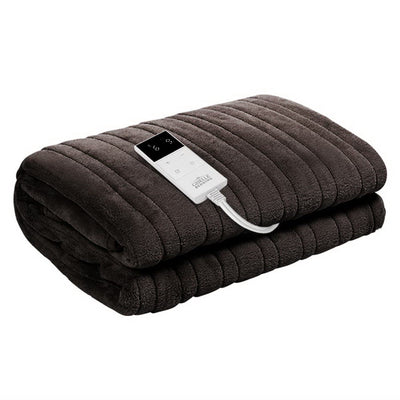 Electric Throw Blanket - Chocolate - Bedzy Australia