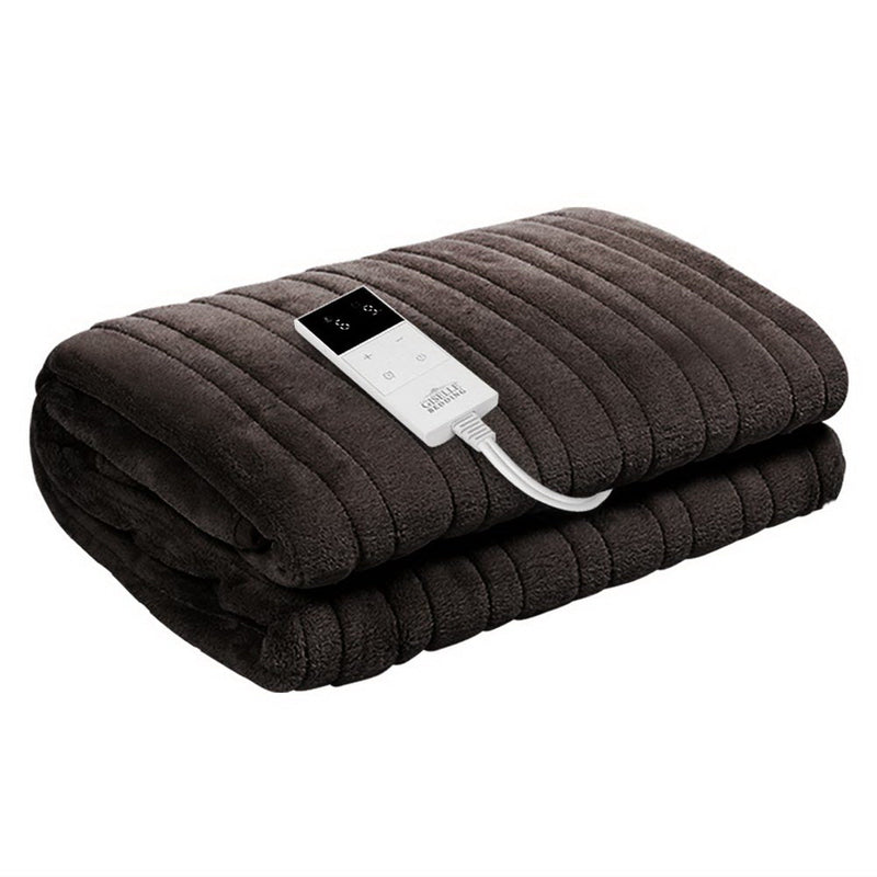 Electric Throw Blanket - Chocolate - Bedzy Australia