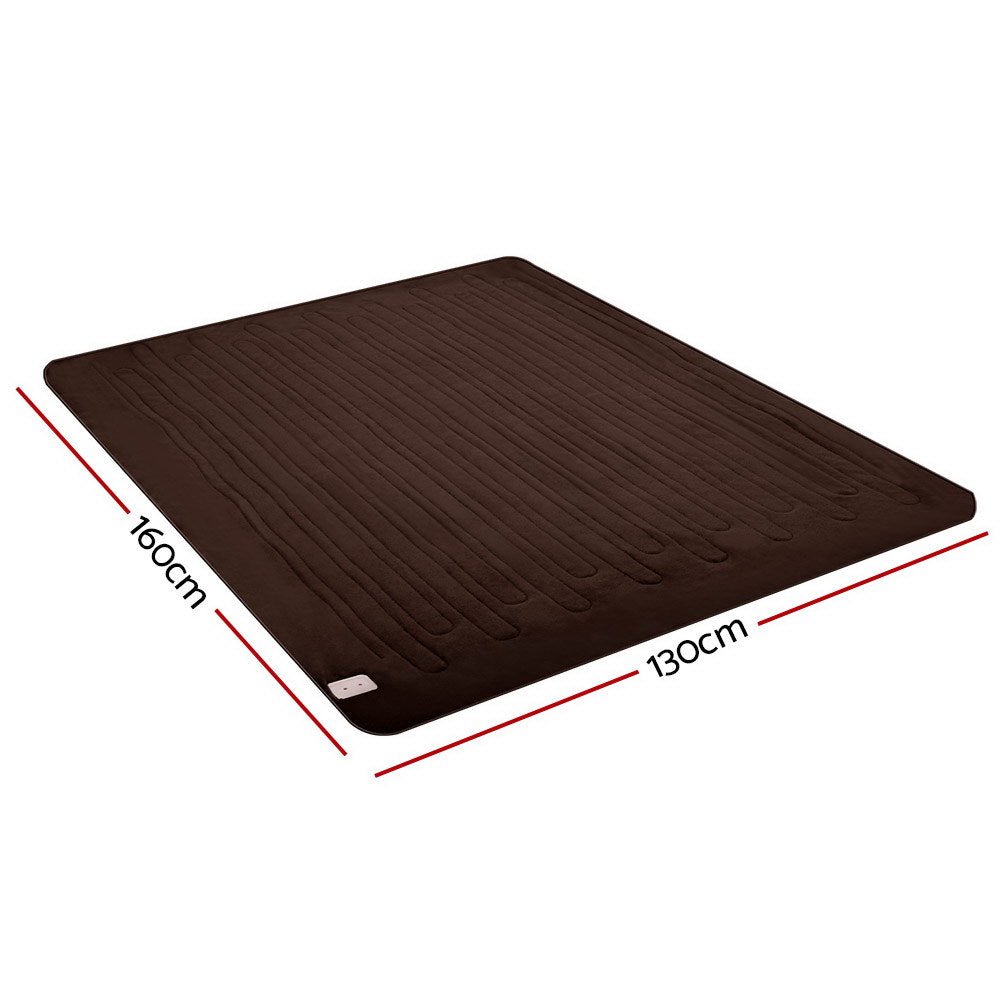 Electric Throw Blanket - Chocolate - Bedzy Australia