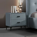 Estella Fabric Upholstered Bedside Table with 2 Drawers