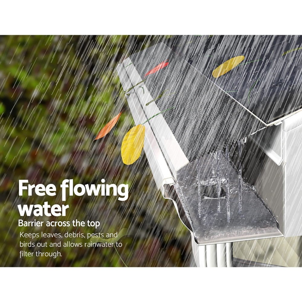 Gutter Guard Aluminium Mesh 30M 100x20cm Black - Home & Garden > DIY - Bedzy Australia