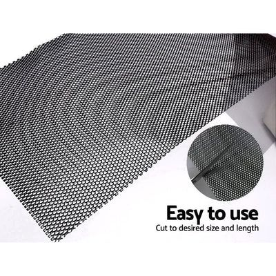 Gutter Guard Aluminium Mesh 60M 100x20cm Black - Home & Garden > DIY - Bedzy Australia
