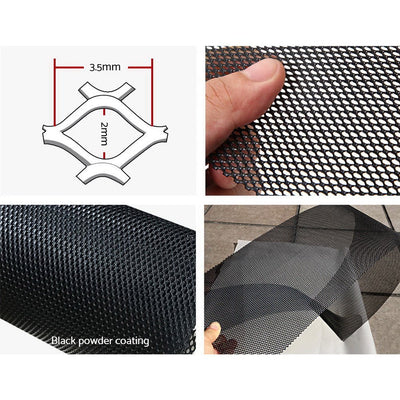 Gutter Guard Aluminium Mesh 60M 100x20cm Black - Home & Garden > DIY - Bedzy Australia