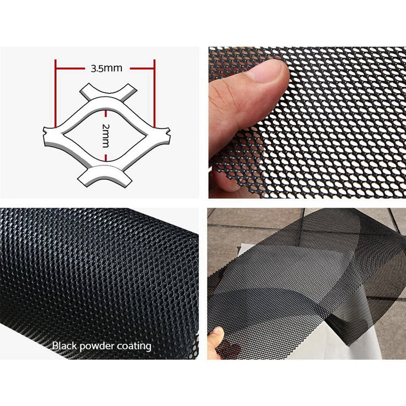 Gutter Guard Aluminium Mesh 60M 100x20cm Black - Home & Garden > DIY - Bedzy Australia