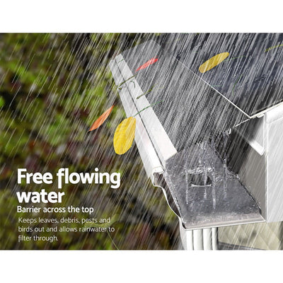 Gutter Guard Aluminium Mesh 60M 100x20cm Black - Home & Garden > DIY - Bedzy Australia