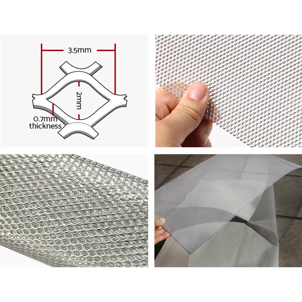 Gutter Guard Aluminium Mesh 60M 100x20cm Silver - Home & Garden > DIY - Bedzy Australia